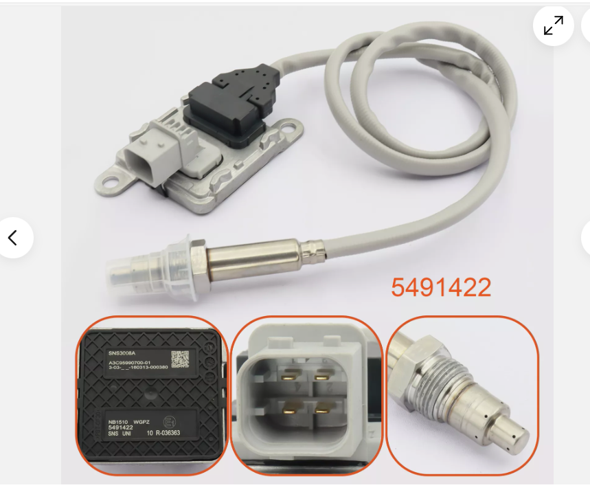 Nitrogen Oxygen Sensor for Cummins 5491422 SNS3008A