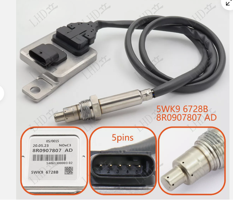 Nitrogen Oxygen Sensor for VW 8R0907807AD 5WK9 6728B 8R0907807G 8R0907807A 8R0907807Q SNS479