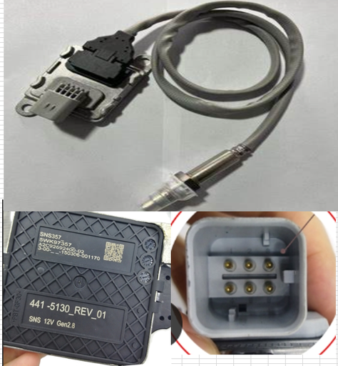 [WXD0768] Nitrogen Oxygen Sensor for Caterpillar 441-5130 5WK9 7357  SNS357 Caterpillar C13 C15 C18 C4.4 C7.1 